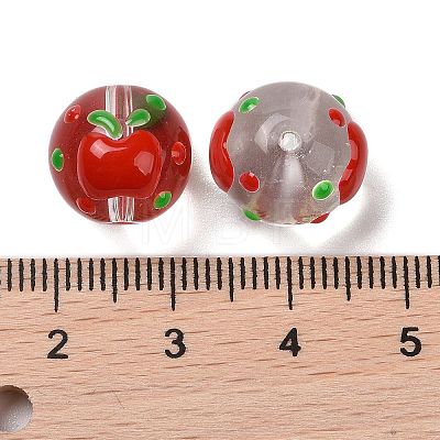 Handmade Glass Enamel Beads Strands LAMP-A001-A09-1