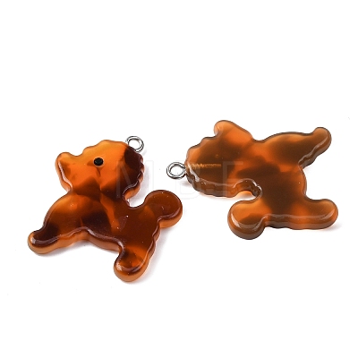 Opaque Cellulose Acetate(Resin) Pendants RESI-B042-02C-1