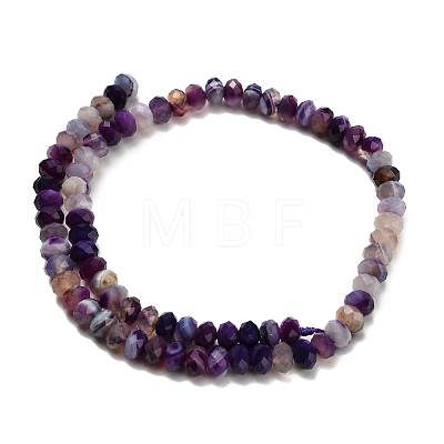 Natural Banded Agate Beads Strands G-Z111-A01-04-1