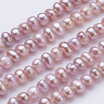 Natural Cultured Freshwater Pearl Beads Strands PEAR-F004-04-1