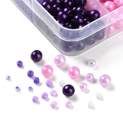 DIY 10 Grids ABS Plastic & Glass Seed Beads Jewelry Making Finding Beads Kits DIY-G119-01A-1