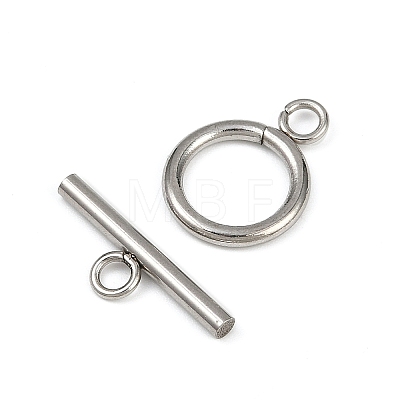 Stainless Steel Toggle Clasps STAS-C126-01A-P-1