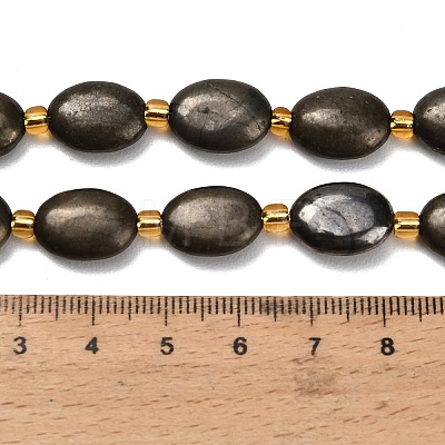 Natural Gold Pyrite/Golden Pyrite Beads Strands G-F833-E01-01-1
