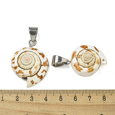 Natural Shiva Eye Shell Pendants BSHE-G039-05-1