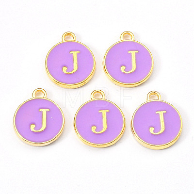Golden Plated Alloy Enamel Charms LS-X-ENAM-S118-10J-1