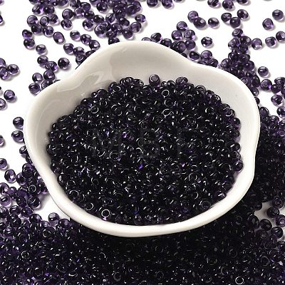 Transparent Colours Glass Seed Beads SEED-P006-02A-12-1