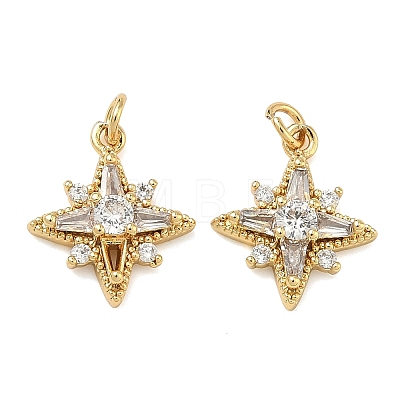 Brass Micro Pave Cubic Zirconia Pendants KK-A291-33C-G-1
