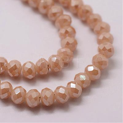 Electroplate Glass Bead Strands GLAA-K016-3x4mm-02PL-1