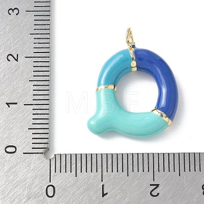 Brass Enamel Pendants KK-E093-03G-Q-01-1