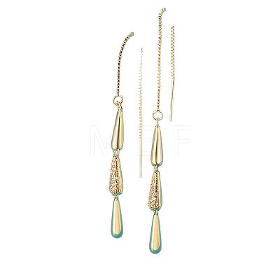 Brass Rhinestone Ear Thread for Women WGADA80-01-1