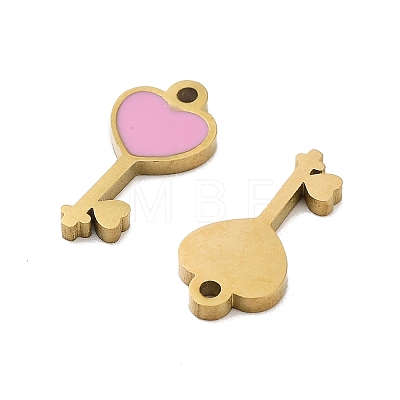 Ion Plating(IP) 316 Stainless Steel Enamel Charms STAS-U014-63G-01-1