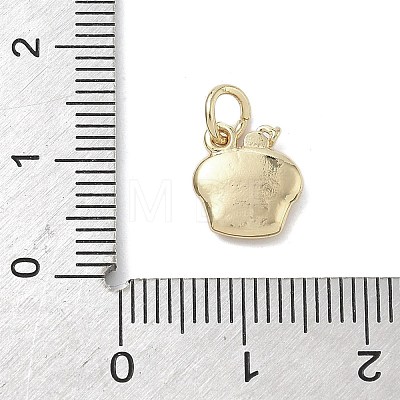 Brass Enamel Charms KK-K368-17G-01-1