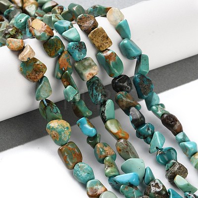 Natural Hubei Turquoise Beads Strands G-P497-01C-51-1