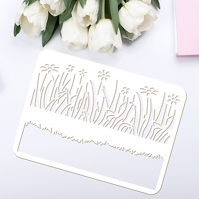 Plastic Drawing Painting Stencils Templates DIY-WH0396-391-1