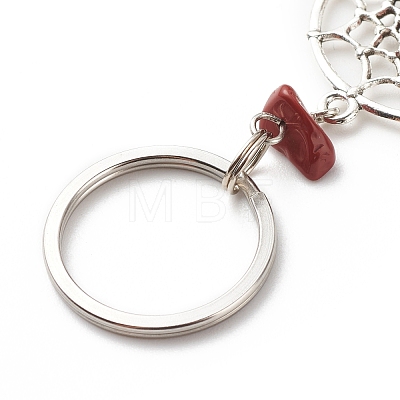 Natural Red Jasper Keychain KEYC-JKC00346-01-1