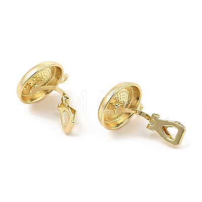 Alloy Clip-on Earring Findings FIND-L015-009G-1