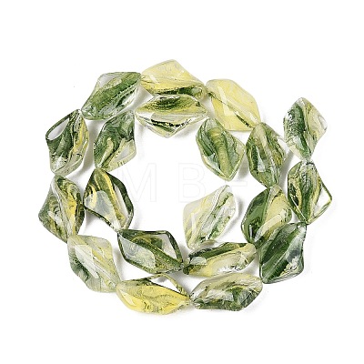 Handmade Lampwork Beads Strands LA-N046-02F-1