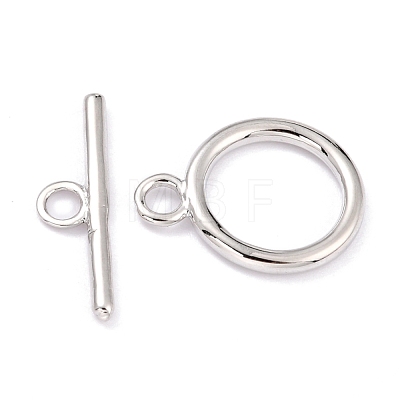 Rack Plating Brass Toggle Clasps KK-B036-12P-1