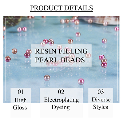 Olycraft Acrylic Imitation Pearl Beads OACR-OC0001-04A-02-1