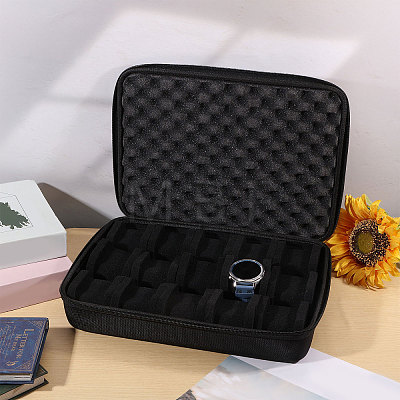 15-Slot EVA Watch Organizer Storage Boxes with Handles CON-WH0089-228-1