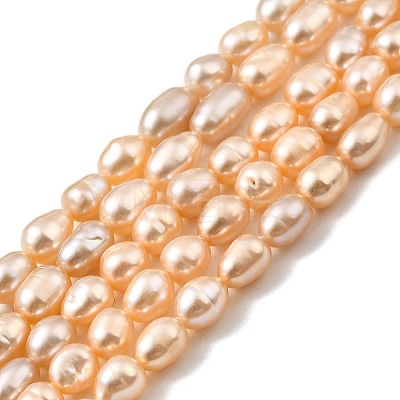 Natural Cultured Freshwater Pearl Beads Strands PEAR-I007-01P-02-1