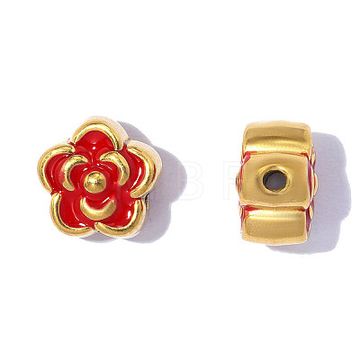 304 Stainless Steel with Enamel Beads SA-OY001-05G-02-1