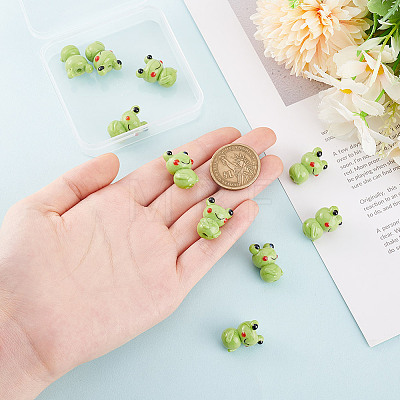 10Pcs Handmade Lampwork Beads LAMP-GO0001-17-1