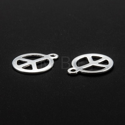 201 Stainless Steel Pendants STAS-O110-05S-1
