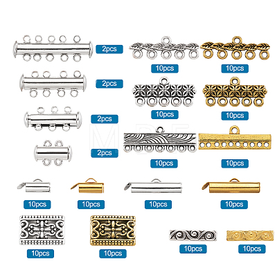 Brass Magnetic Slide Lock Clasps FIND-TA0001-10-1