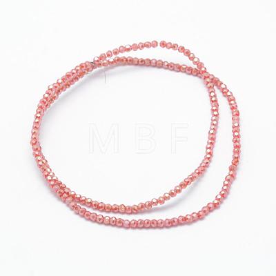 Electroplate Glass Beads Strands EGLA-J144-FR-C02-1