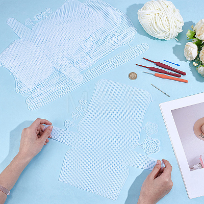 6Pcs 2 Styles PE Canvas Sheets DIY-CY0004-01-1
