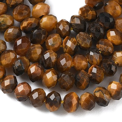 Natural Tiger Eye Bead Strands G-D344-A20-03-1