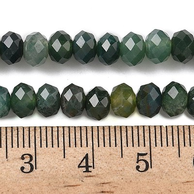 Natural Moss Agate Bead Strands X-G-D344-A11-1