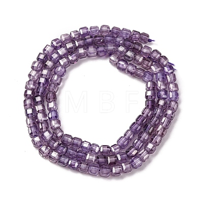 Cubic Zirconia Bead Strands ZIRC-P109-01B-03-1