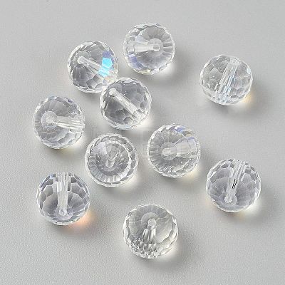 Transparent Glass European Beads GLAA-WH0038-60C-1