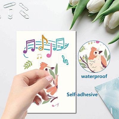 8 Sheets 8 Styles PVC Waterproof Wall Stickers DIY-WH0345-180-1