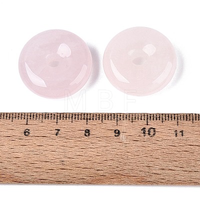 Natural Rose Quartz Pendants G-Q601-30B-09-1