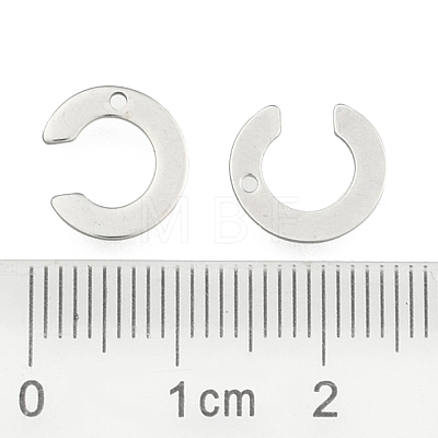 Tarnish Resistant 304 Stainless Steel Letter Charms STAS-O072-C-1