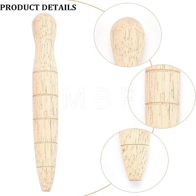 5Pcs Wooden Plant Dibber AJEW-CA0002-41-1