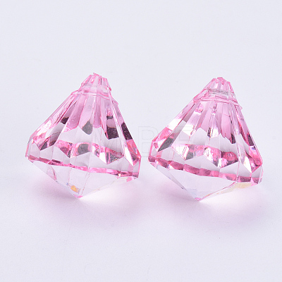 Transparent Acrylic Pendants X-TACR-Q260-C-V03-1