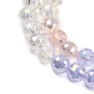 Electroplate Glass Beads Strands EGLA-D300-06-6mm-03-1