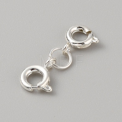 Stainless Steel Double Spring Ring Clasps STAS-WH0036-16S-1