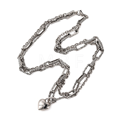 Women's 304 Stainless Steel Necklaces NJEW-C115-12AS-1