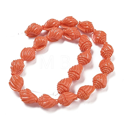 Synthetic Coral Carved Beads Strands CORA-I023-07D-1