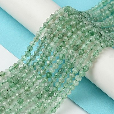 Natural Green Strawberry Quartz Beads Strands G-Z034-A02-02-1