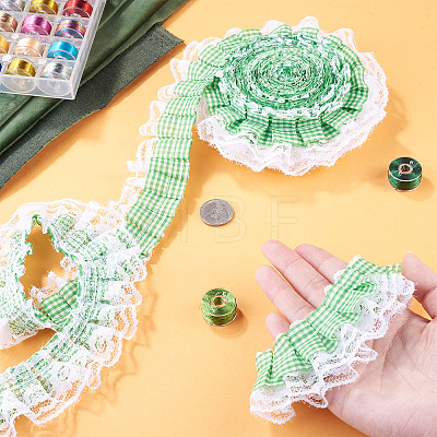 12.5 Yards Polyester Pleated Ribbon OCOR-TA0003-84A-1