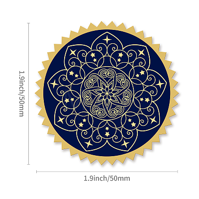 Self Adhesive Gold Foil Embossed Stickers DIY-WH0219-009-1