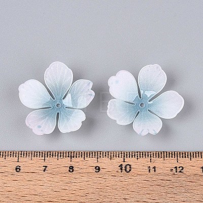 Flower Acrylic Bead Caps SACR-T017-51E-1