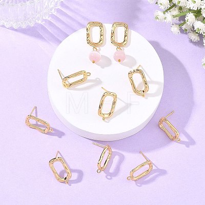 SHEGRACE Brass Earring Stud Earring Findings XGRQ6M319-910G-1