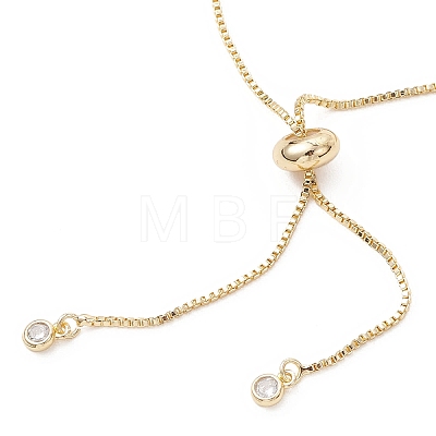 Adjustable Brass Slider Link Bracelets BJEW-JB13037-1